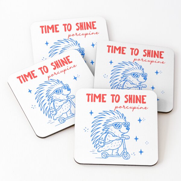 Item preview, Time to Shine Porcupine Funny Teacher Back to School designed and sold by gunaone-design.