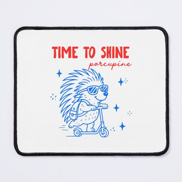 Item preview, Time to Shine Porcupine Funny Teacher Back to School designed and sold by gunaone-design.