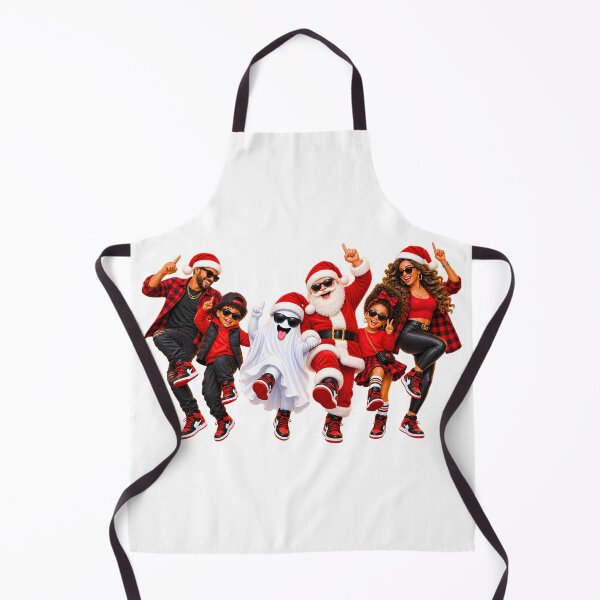 Item preview, Black Family Christmas Santa & Ghost Holiday Party designed and sold by ArtSpark Studio.
