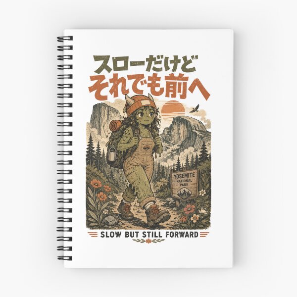 Item preview, Showa Retro Slow Hiking Slime Girl At Yosemite National Park Vintage designed and sold by Yellowriversss.