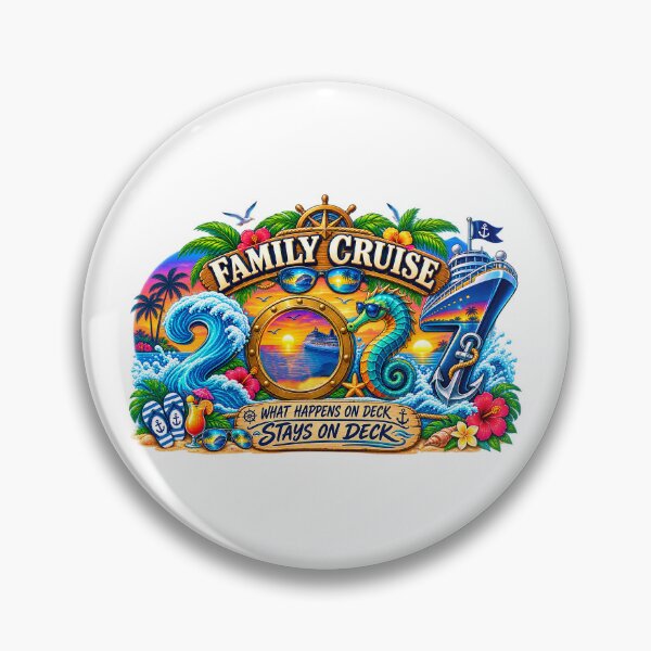 Item preview, TRAVEL COLLECTION - FAMILY CRUISE 2027 - WHAT HAPPENS ON DECK STAYS ON DECK designed and sold by WheelieGdArt.