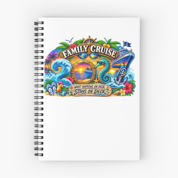Item preview, TRAVEL COLLECTION - FAMILY CRUISE 2027 - WHAT HAPPENS ON DECK STAYS ON DECK designed and sold by WheelieGdArt.