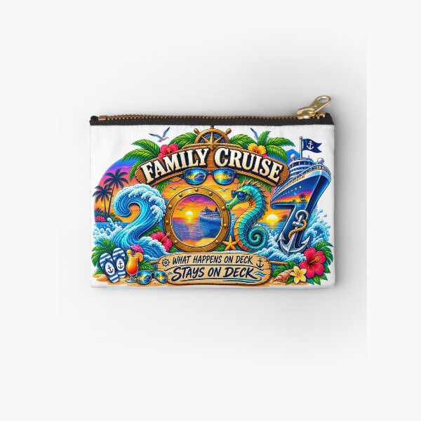 Item preview, TRAVEL COLLECTION - FAMILY CRUISE 2027 - WHAT HAPPENS ON DECK STAYS ON DECK designed and sold by WheelieGdArt.