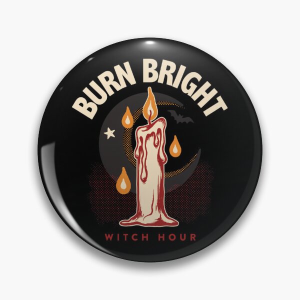 Item preview, Burn Bright Candle Witch T-Shirt | Witch Hour Halloween Graphic Tee v18 designed and sold by DarylWelsh2024.