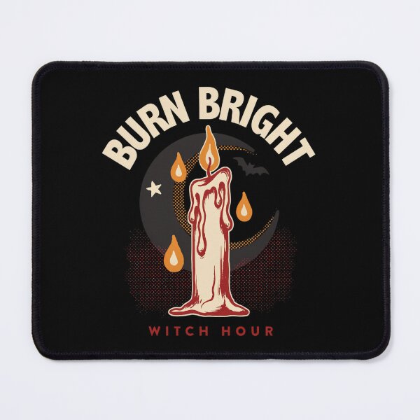 Item preview, Burn Bright Candle Witch T-Shirt | Witch Hour Halloween Graphic Tee v18 designed and sold by DarylWelsh2024.