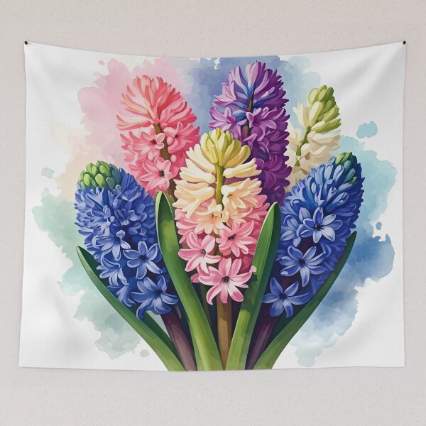 Item preview, Hyacinth flowers designed and sold by PrintLabStudio.