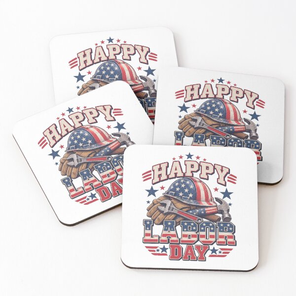 Item preview, Happy Labor Day Shirt - Patriotic Hard Hat American Flag Tee designed and sold by relso.