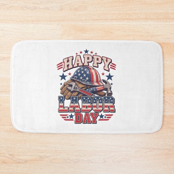 Item preview, Happy Labor Day Shirt - Patriotic Hard Hat American Flag Tee designed and sold by relso.