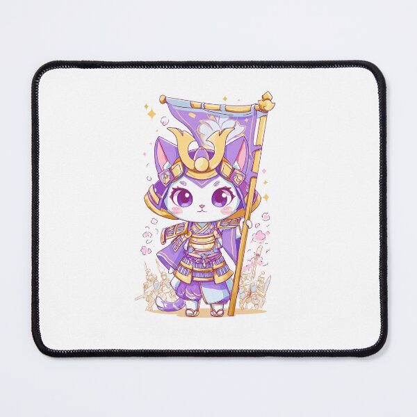Item preview, chibi samurai neko designed and sold by cutemakerotart.