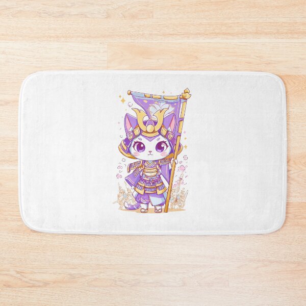 Item preview, chibi samurai neko designed and sold by cutemakerotart.