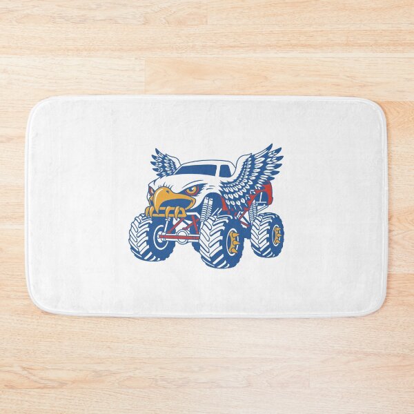 Item preview, Bald Eagle Monster Truck Kids Patriotic Bird Graphic designed and sold by gunaone-design.