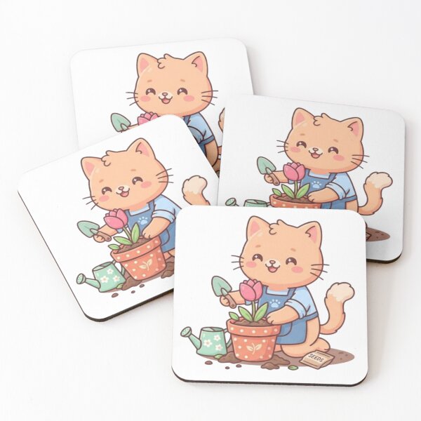 Item preview, Cute Gardening Cat - Hobbies Collection Kawaii Garden Cat designed and sold by PrintforDesign.