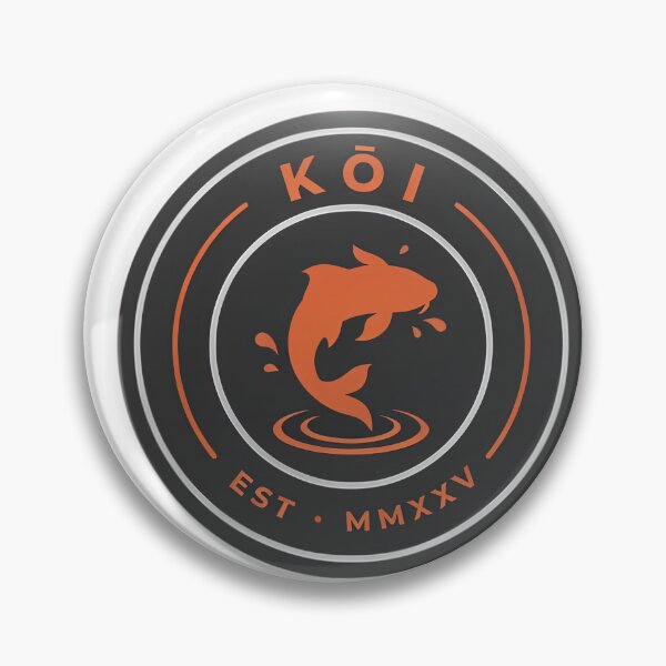 Item preview, Koi Fish Crest — Rust Ripple Circular Badge Logo designed and sold by Shutter-Dragon.