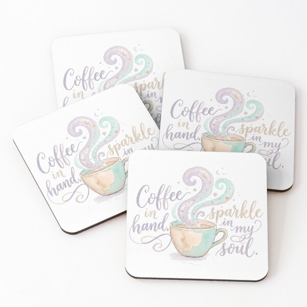 Item preview, B Coffee In Hand Sparkle In My Soul designed and sold by ART ATTACK ZONE.