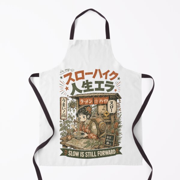 Item preview, Showa Retro Slow Hike Ramen Shop Snail Girl At Aussie designed and sold by Yellowriversss.