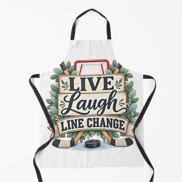 Item preview, Live Laugh Line Change – Funny Hockey Fan designed and sold by Benched Goods.