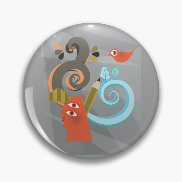 Item preview, Surreal Mind Inspiration Whimsical Abstract Illustration designed and sold by LuxocaDesigns24.