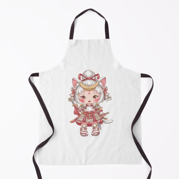 Item preview, chibi samurai neko designed and sold by cutemakerotart.