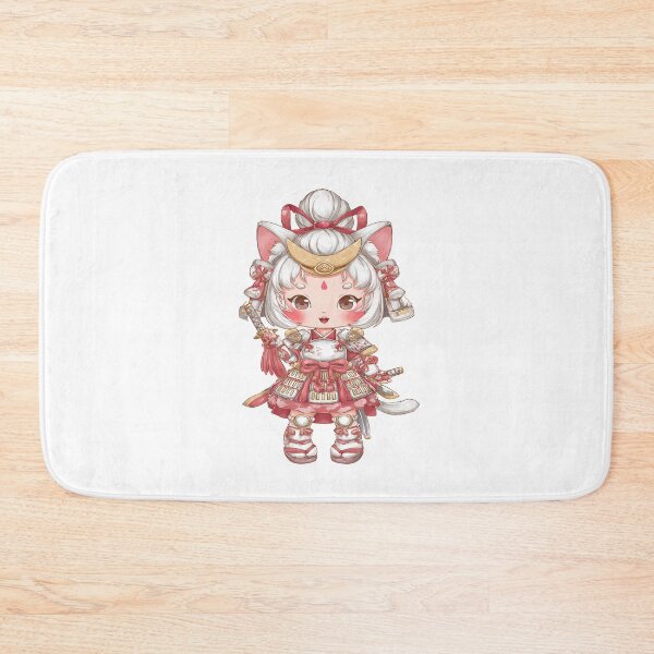Item preview, chibi samurai neko designed and sold by cutemakerotart.