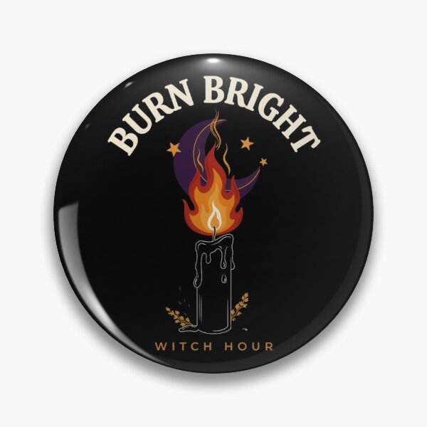 Item preview, Burn Bright Candle Witch T-Shirt | Witch Hour Halloween Graphic Tee v19 designed and sold by DarylWelsh2024.