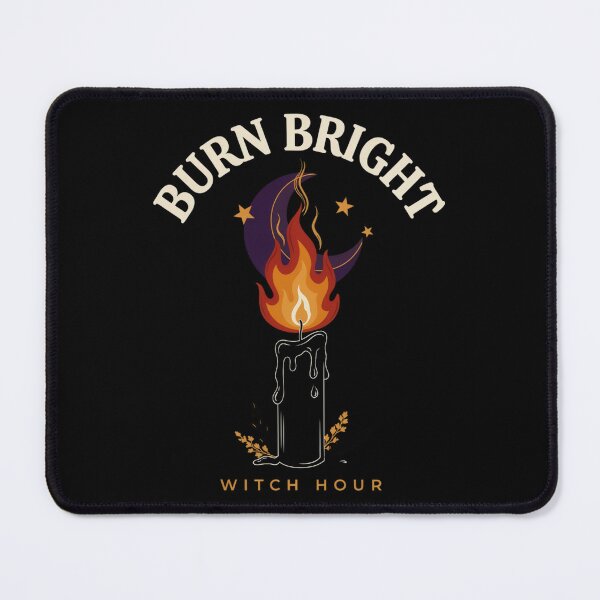Item preview, Burn Bright Candle Witch T-Shirt | Witch Hour Halloween Graphic Tee v19 designed and sold by DarylWelsh2024.