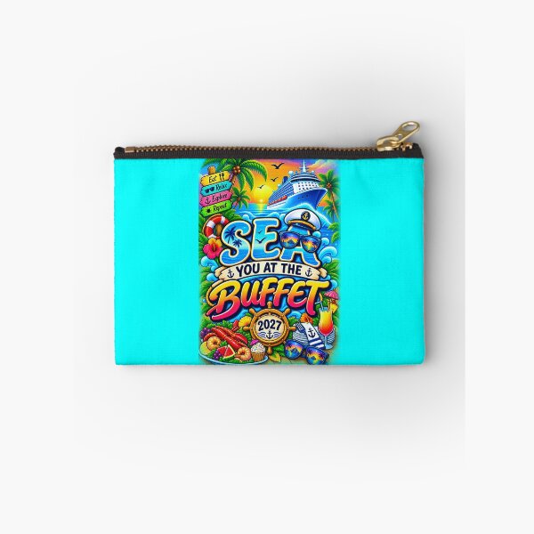 Item preview, TRAVEL COLLECTION - FAMILY CRUISE - TRAVEL COLLECTION - SEA YOU AT THE BUFFET • 2027 v2 - Aqua #00FFFF designed and sold by WheelieGdArt.