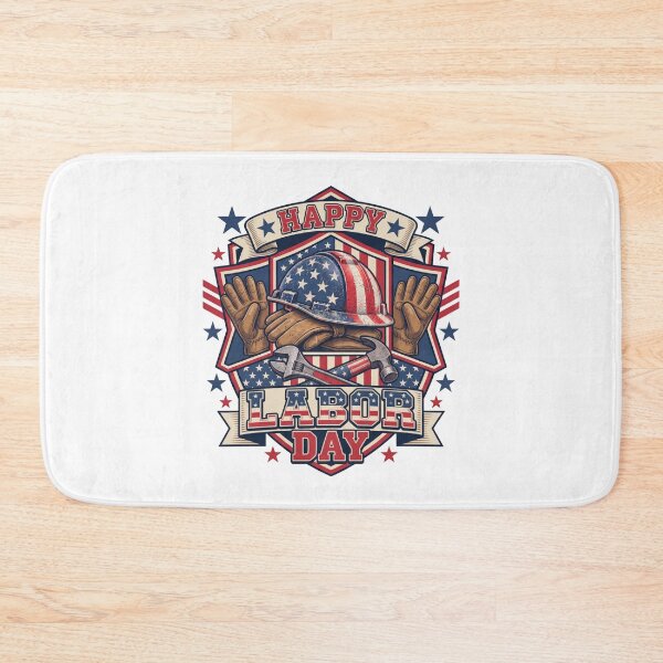 Item preview, Vintage American Labor Day Badge Shirt - Patriotic Worker Tee designed and sold by relso.