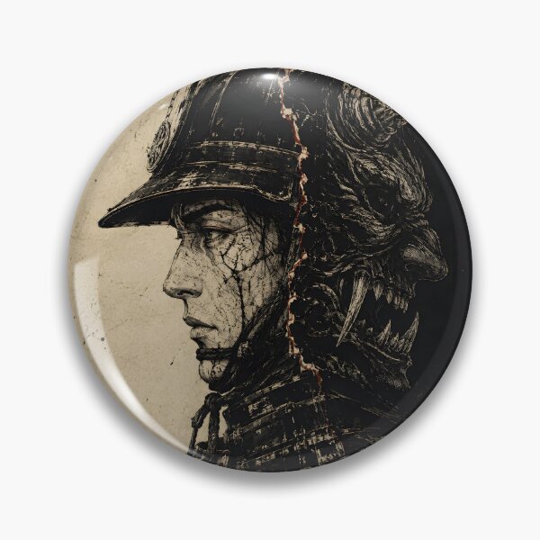 Item preview, Ronin Art - Samurai Profile with Hidden Oni designed and sold by MouradStudio.