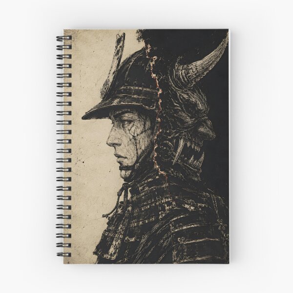 Item preview, Ronin Art - Samurai Profile with Hidden Oni designed and sold by MouradStudio.