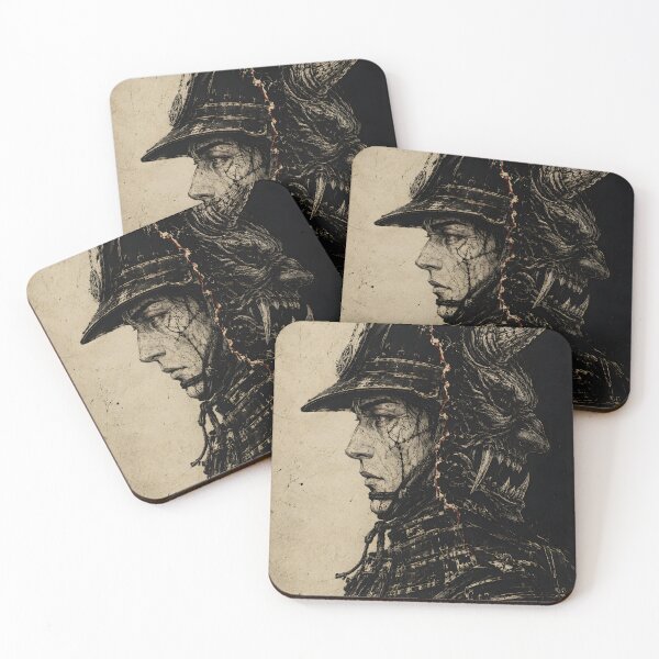 Item preview, Ronin Art - Samurai Profile with Hidden Oni designed and sold by MouradStudio.