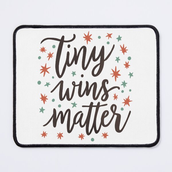 Item preview, Tiny Wins Matter Handwritten Quote Design designed and sold by DinaArtStudio.