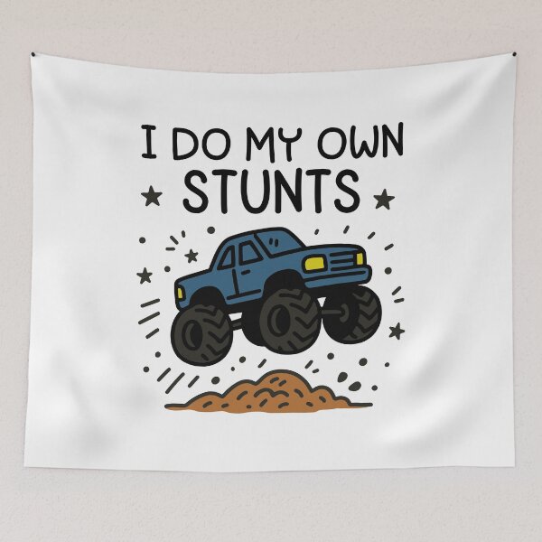 Item preview, I Do My Own Stunts - Funny Monster Truck Boy Injury Gift designed and sold by gunaone-design.