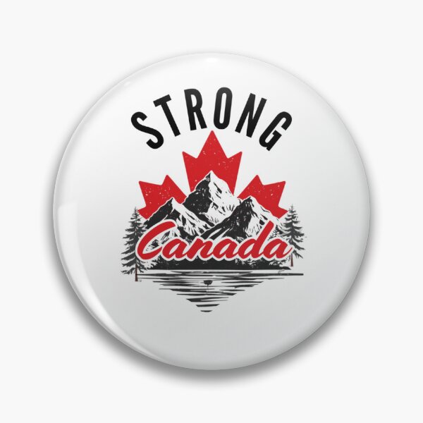 Item preview, Strong Canada - Vintage Canadian Mountains & Maple Leaf designed and sold by PowerKanjiFit.