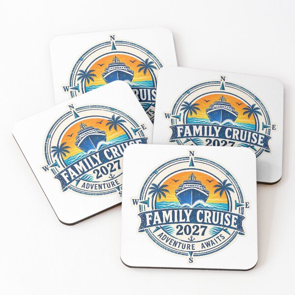 Item preview, TRAVEL COLLECTION - FAMILY CRUISE - PASSPORT - IMMIGRATION STAMP - HOTEL STICKER TAG • 2027 - ADVENTURE AWAITS v2  designed and sold by WheelieGdArt.