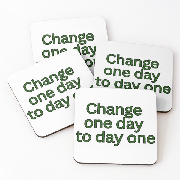 Item preview, Change One Day to Day One – Motivational Quote designed and sold by Omer's store.