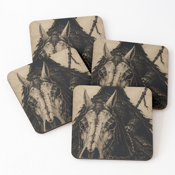 Item preview, Dark Samurai Art - Undead Rider on a Skeletal Horse designed and sold by MouradStudio.