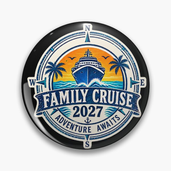 Item preview, TRAVEL COLLECTION - FAMILY CRUISE - PASSPORT - IMMIGRATION STAMP - HOTEL STICKER TAG • 2027 - ADVENTURE AWAITS designed and sold by WheelieGdArt.