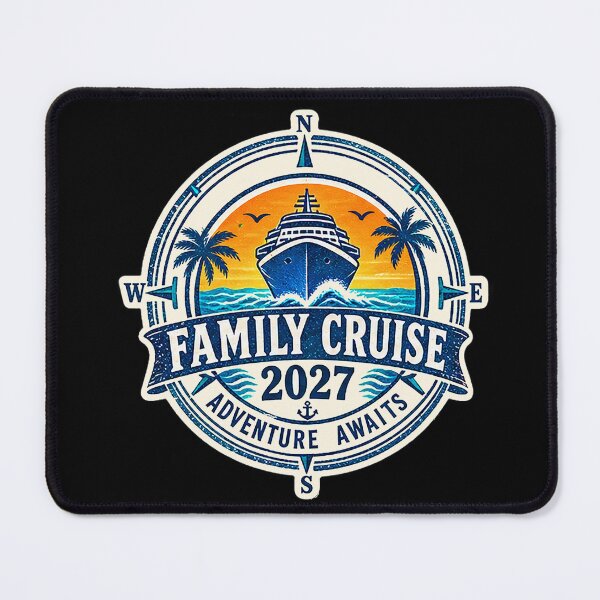 Item preview, TRAVEL COLLECTION - FAMILY CRUISE - PASSPORT - IMMIGRATION STAMP - HOTEL STICKER TAG • 2027 - ADVENTURE AWAITS designed and sold by WheelieGdArt.