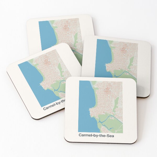 Item preview, Carmel-by-the-Sea Minimalistic Map Art designed and sold by MapsNerd.