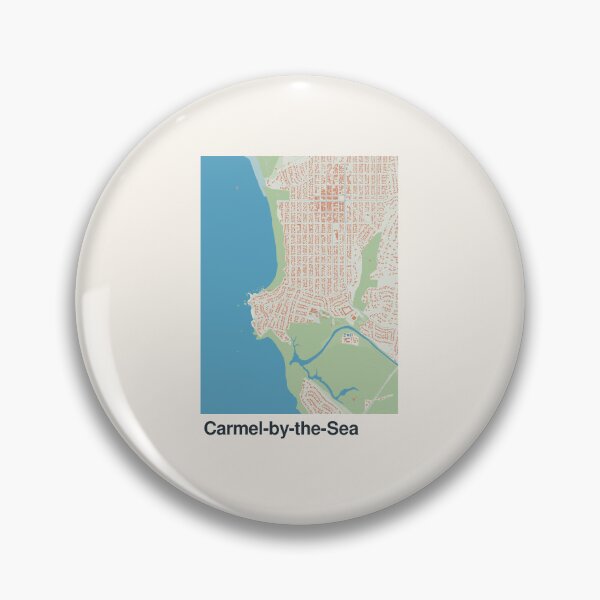 Aperçu de l'œuvre Carte minimaliste de Carmel-by-the-Sea créée et vendue par MapsNerd.