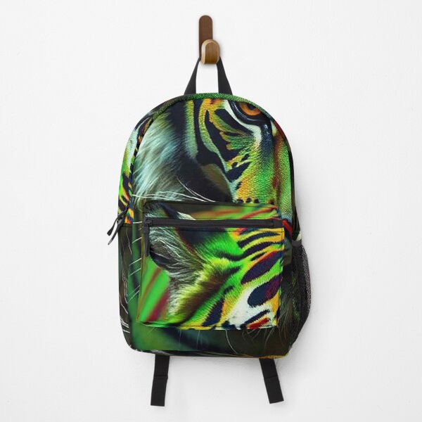 Item preview, Rainbow Prism Tiger – Vibrant Multicolored Tiger Portrait designed and sold by MFMart.