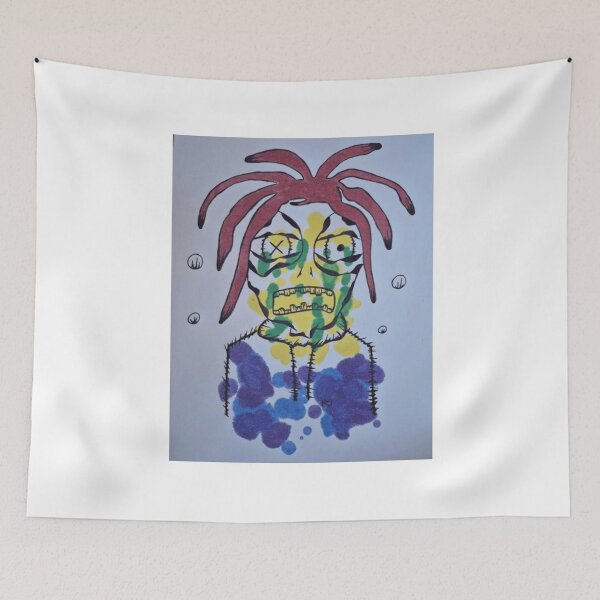 Item preview, Grunge Abstract Monster Zombie Portrait Drawing designed and sold by chakchabni.