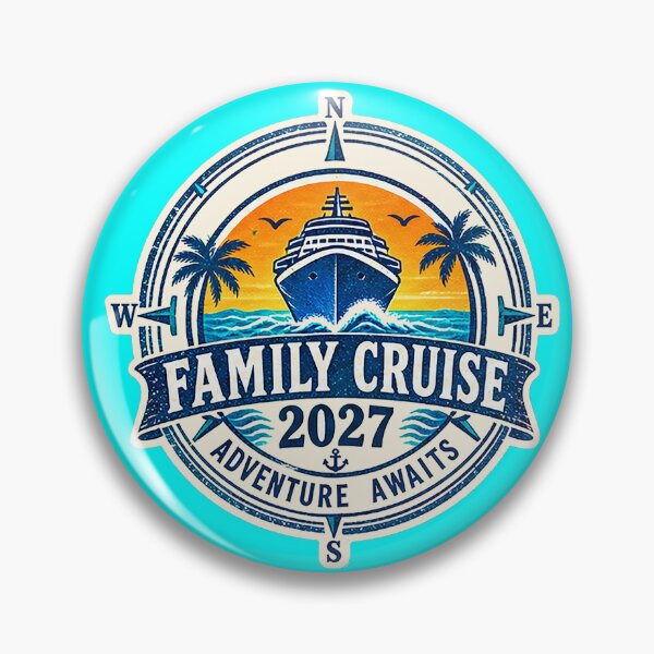 Item preview, TRAVEL COLLECTION - FAMILY CRUISE - PASSPORT - IMMIGRATION STAMP - HOTEL STICKER TAG • 2027 - ADVENTURE AWAITS v3 designed and sold by WheelieGdArt.
