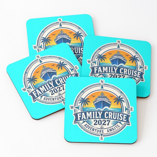 Item preview, TRAVEL COLLECTION - FAMILY CRUISE - PASSPORT - IMMIGRATION STAMP - HOTEL STICKER TAG • 2027 - ADVENTURE AWAITS v3 designed and sold by WheelieGdArt.