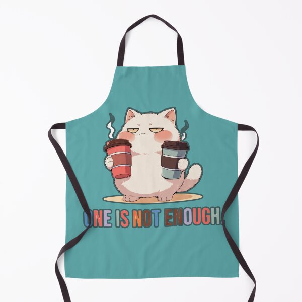Item preview, One Is Not Enough – Funny Cat Coffee Lover Cute Caffeine Design designed and sold by Mousy17.