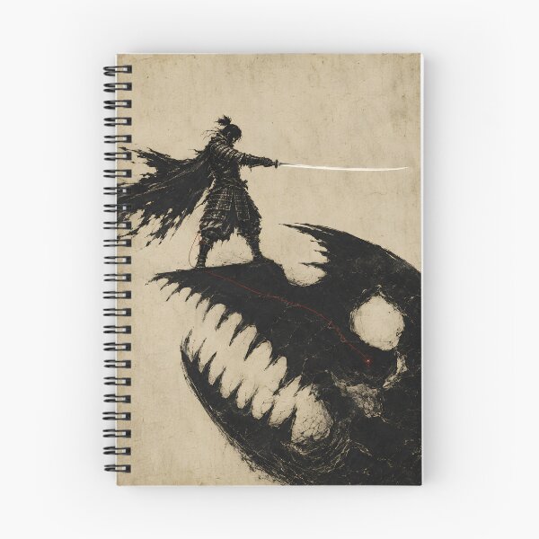 Artikelvorschau, Ronin Art – Einsamer Samurai über einem Schattenwesen entworfen und verkauft von MouradStudio.
