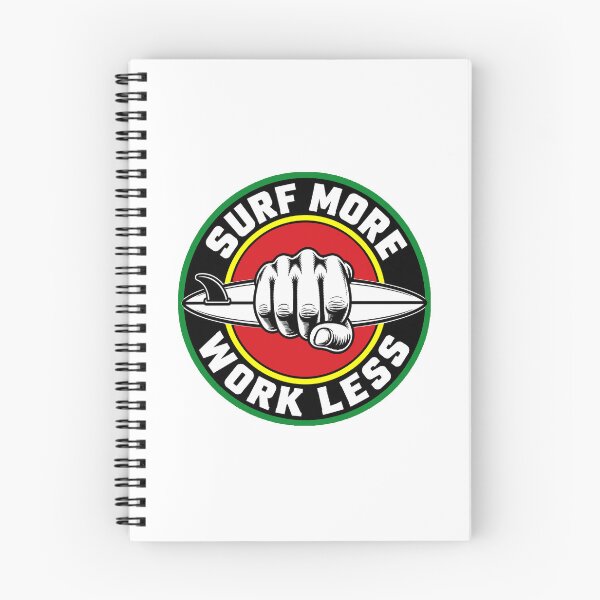 Item preview, Surf More Work Less Rasta Colors designed and sold by Mick G Designs.