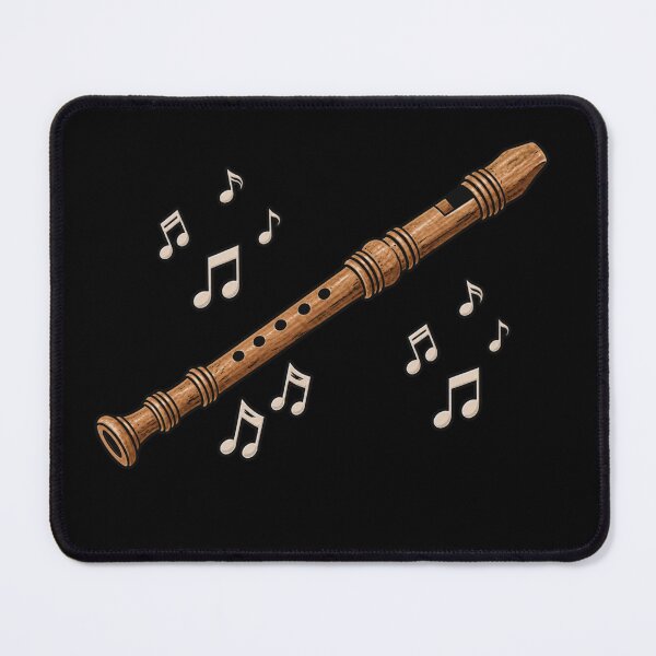 Item preview, Wooden Recorder Music Notes designed and sold by dRaBaBdesign.