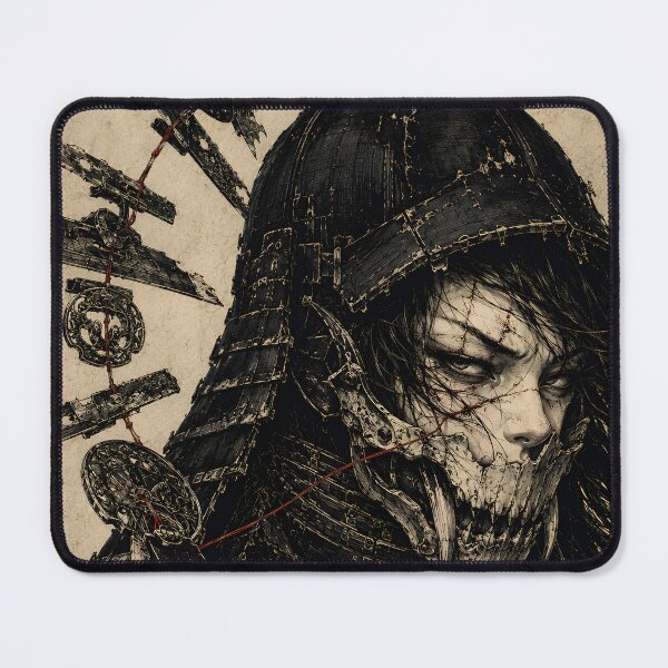 Item preview, Dark Samurai Art - Undead Warrior with Blade Crown designed and sold by MouradStudio.