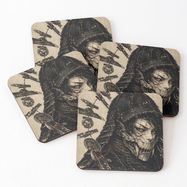 Item preview, Dark Samurai Art - Undead Warrior with Blade Crown designed and sold by MouradStudio.